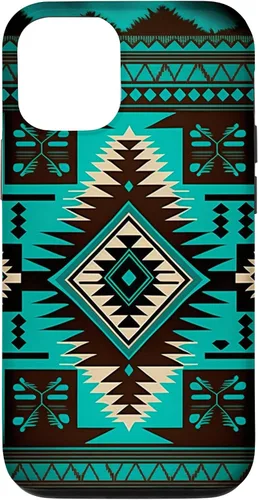 Vista 28 de South West Turquoise Native American Aztec Pattern Case for iPhone 17