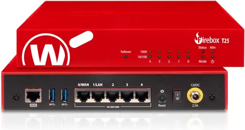 Vista 3 de WatchGuard Firebox T25 Dispositivo de seguridad de red/cortafuegos