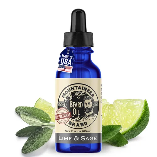 Vista 13 de Mountaineer Brand Aceite para barba – Sin perfume – Acondicionador y suavizante 100% natural para hombres – Hidrata e hidrata para el crecimiento