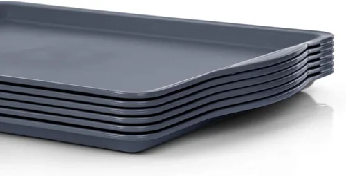Vista 19 de Mintra Home Bandeja de servir duradera (1 unidad, verde) – Plato con asa de 14 pulgadas 'verde