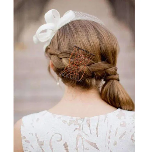 Vista 7 de 3 piezas de accesorios para el cabello con cuentas elásticas vintage mágicas para mujeres, señoras, niñas, pinzas elásticas para el cabello