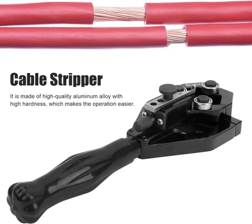 Vista 3 de Pelacables de mano, ergonómico multifunción herramienta de corte de cables para electricistas, hogar, aleación de aluminio BX 40A B 20 a 1.575 in, 1