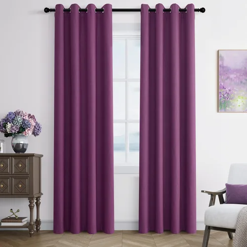 Vista 20 de Beige White Linen Blackout Curtains 90 Length 2 Panels Set for Living Room Bedroom, 100% Black Out Thermal Insulated Linen Drapes, Room Darkening