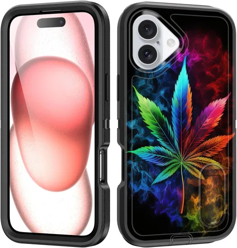 Vista 162 de Funda para iPhone Air con soporte integrado, a prueba de golpes, polvo y caídas, 3 capas, grado militar, funda protectora para iPhone Air de 6.5