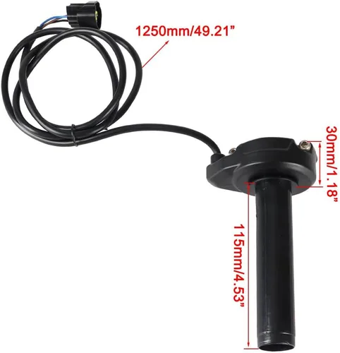 Vista 2 de Puños de acelerador Surron Mando de acelerador y rodamiento rodante JXMOTONG Puños de acelerador con cable de acelerador Kit de acelerador