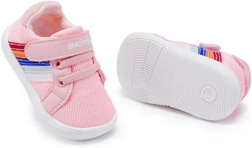 Vista 3 de BMCiTYBM Zapatos para bebé niño y niña suaves antideslizantes ligeros para caminar en el primer paso 6 9 12 18 24 meses