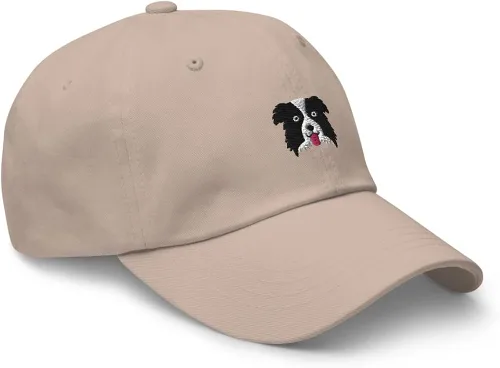 Vista 2 de Sombrero Border Collie, sombrero unisex bordado, regalos Border Collie, para mujeres y hombres, sombrero Border Collie para mamá y papá.