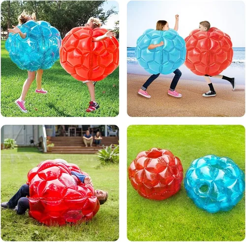 Vista 4 de XBEN - Pelotas inflables de 36 pulgadas, paquete de 2 unidades, pelota de hámster humano de PVC resistente al desgarro para niños y adultos
