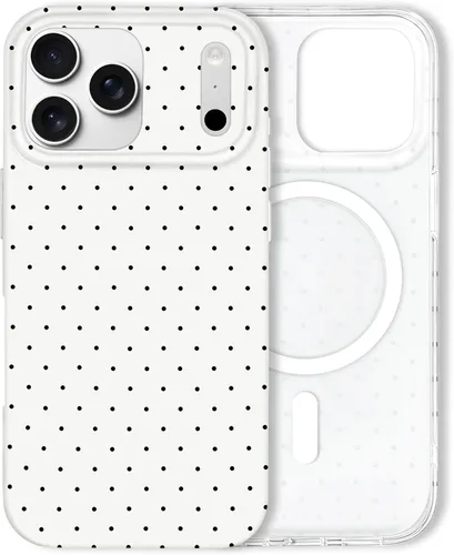 Vista 77 de Hython Funda para iPhone Air, diseño estético de lunares lindos, funda simple de 6.5 pulgadas, delgada, antiarañazos, parachoques de TPU suave, a