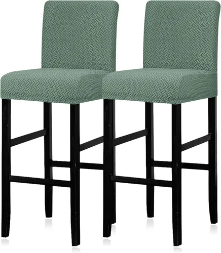 Vista 42 de Lellen - Fundas para taburete de bar de jacquard, fundas para silla de taburete de bar, fundas para silla de bar, fundas para taburete de bar