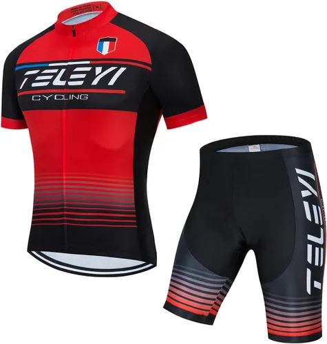 Vista 37 de Ciclismo Jerseys Sets Manga Corta Bicicleta Ropa Trajes Bicicletas Top Hombres MTB Jersey Transpirable Verano Verde Negro 1