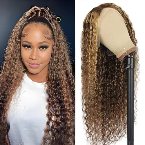 Vista 66 de Peluca de cabello humano con encaje frontal 99j borgoña ondulada profunda, 13x4, peluca frontal prearrancada, densidad del 180%, peluca rizada