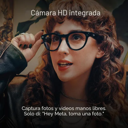 Vista 5 de Ray-Ban Meta (Gen 1), Wayfarer, Large Matte Black Smart AI Glasses for Men, Women — 12 MP Camera, Open-Ear Speakers, Video Recording, Bluetooth