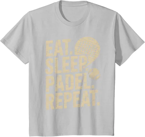 Vista 70 de Camiseta Eat Sleep Padel Repeat Padel Jugador de Tenis