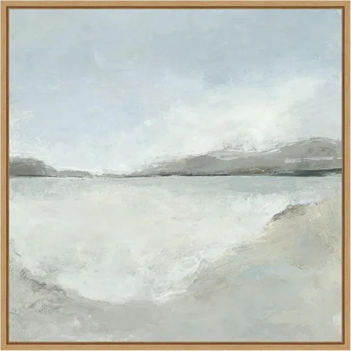 Vista 20 de Amanti Art Lienzo enmarcado para pared, 16 x 16 pulgadas, sutil costero por Hannah Dawson, lienzo enmarcado para pared, obras de arte abstractas