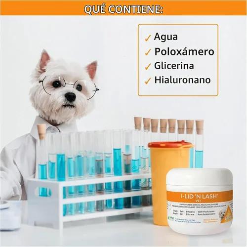 Vista 3 de i-lid 'n Lash Vet Toallitas de higiene, 60 Count por i-med Pharma Daily no-rinse cleanser for eyelids and lashes, facial folds, free of