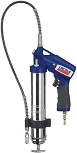 Vista 3 de Pistola de grasa Lincoln para lubricación, con soporte y acoplado, Pistola, Gris