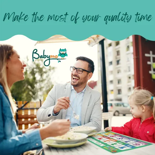 Vista 6 de Manteles individuales desechables para bebés, niños y niños pequeños, diseño Let's Learn, tapete de mesa o adorno para restaurantes, mantel