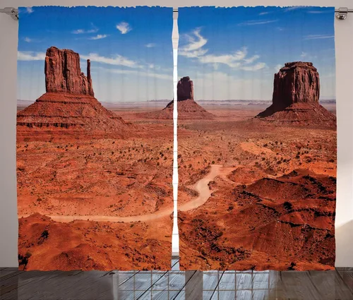 Vista 11 de Lunarable Cortinas con estampado de madera, tablones rústicos desgastados a la antigua, cabaña de verano, playa, temática costera, sala de estar