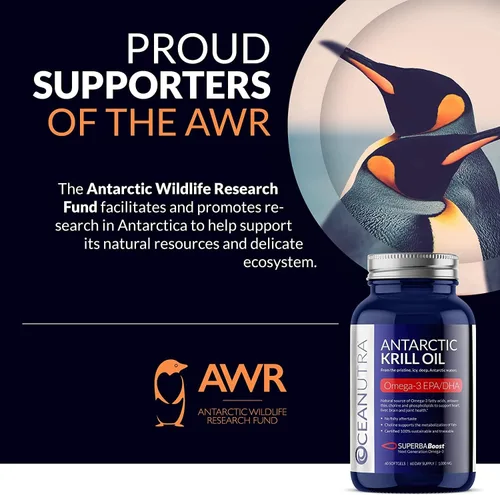 Vista 7 de Aceite de krill 100% puro 1000 mg suministro de 120 días de doble fuerza 56% fosfolípidos astaxantina sustentable antártico SuperbaBoost Omega 3 EPA
