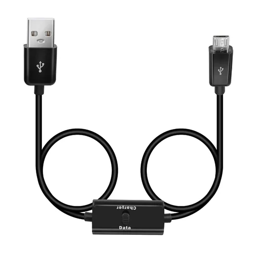 Vista 8 de GELRHONR USB a Micro USB de 3.3 ft con cable de carga de interruptor, compatible con transferencia de datos y alimentación para dispositivos micro