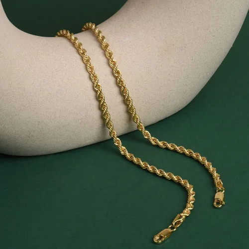 Vista 3 de Jewelry Atelier Colección de pulseras de cadena rellenas de oro Pulseras de cadena de cuerda rellenas de oro amarillo macizo de 14 quilates