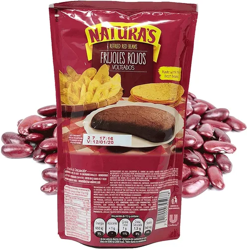 Vista 7 de Naturas Frijoles Rojos Volteados Frijoles Rojos Volteados 100% a base de plantas Listo para servir Fabricado con frijoles molidos Sin