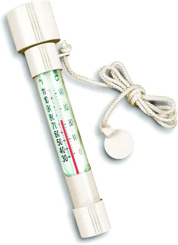 Vista 4 de HYDROTOOLS BY SWIMLINE - Termómetro grande de fácil lectura, flotante, fácil de leer, para temperatura del agua, resistente a las roturas con cuerda