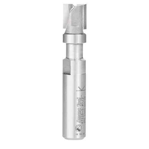 Vista 39 de Amana Tool 45487 - Broca de carburo con punta de carburo, 45487, vástago de 1/2 x 1/4 pulgadas con rodamiento de bolas superior