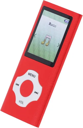 Vista 3 de Reproductor de MP3 de 32 GB, 180 mAh MP4 Player 5.0 Pantalla de 1.8 pulgadas para exteriores (rojo)