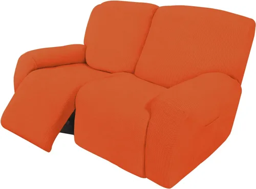 Vista 124 de Easy-Going Funda Elástica para Sofá Reclinable Cobertor de Sofá 4 Piezas Protector de Muebles Sofá Suave con Fondo Elástico Poliéster Spandex Tela