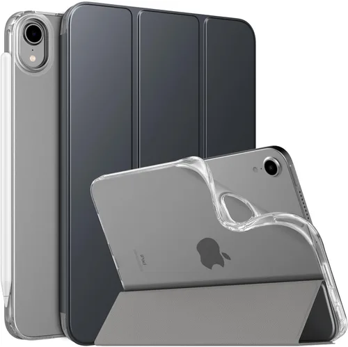 Vista 15 de MoKo Funda para el nuevo iPad mini 7 (A17 Pro) 2024, Funda para iPad mini de 6ª generación 2021 (21,08 cm), Funda para iPad mini 6, Funda trasera
