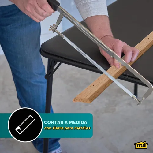 Vista 4 de M-D Building - Moldura de madera dura sin terminar con tornillos, 1 x 36