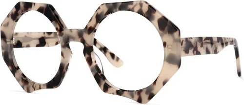 Vista 6 de Zeelool Gafas geométricas de gran tamaño con bloqueo de luz azul, gafas de moda para mujer con protección UV400 ZOP01887