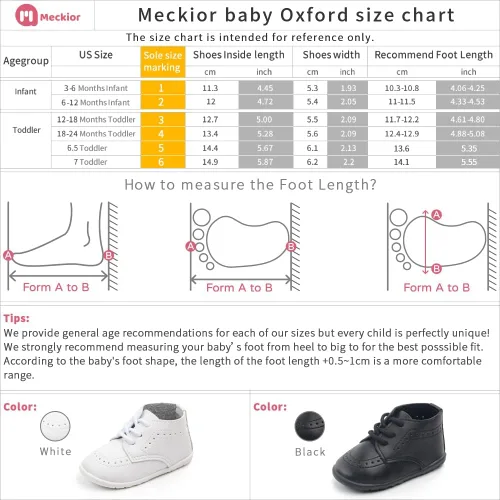 Vista 6 de Meckior Mocasines clásicos de piel sintética para niños y niñas zapatos de vestir Oxford para niños y niñas zapatos de vestir planos para caminar