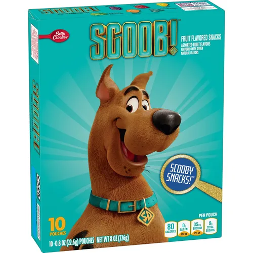 Vista 16 de Scooby-Doo Snacks con sabor a frutas, sin gluten, aperitivos para niños, 10 unidades, 8 onzas (paquete de 8)