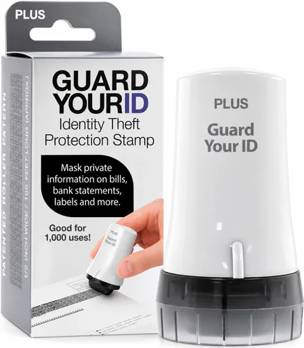 Vista 25 de Guard Your ID Advanced 2.0 Rodillos de goma para robo de identidad, borrador de dirección y prevención de seguridad (Paquete regular de 3, negro)