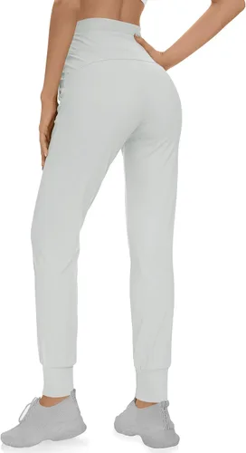 Vista 2 de TARSE Pantalones deportivos para mujer con bolsillos y cordón para correr