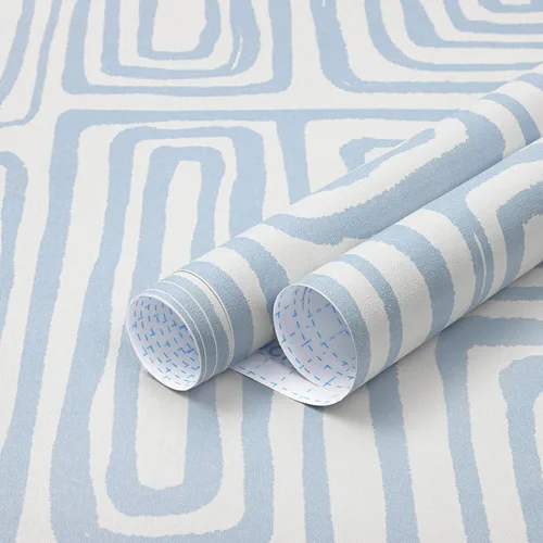 Vista 8 de GloryTik Papel tapiz blanco y negro, diseño geométrico de enrejado, para despegar y pegar, moderno, autoadhesivo, extraíble, impermeable