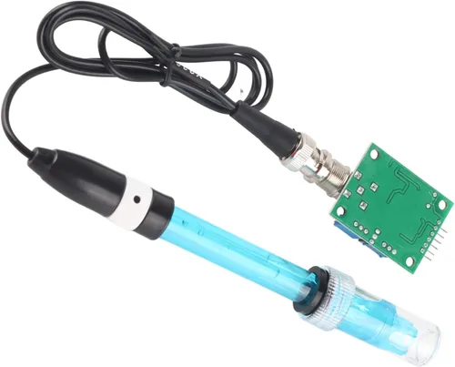 Vista 7 de Hilitand Kit de sonda de módulo de PH, módulo sensor de detección de valor PH0-14 + sonda de electrodo de pH BNC
