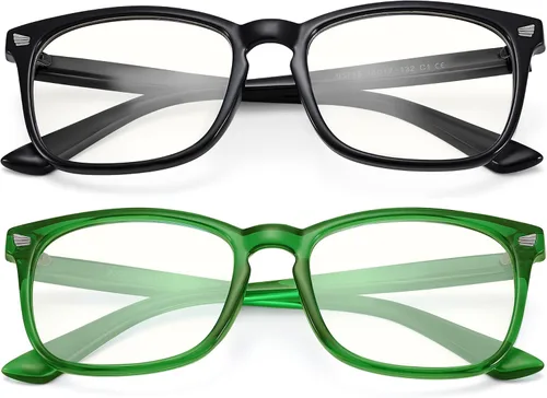 Vista 9 de AZorb 2Pack Gafas de Bloqueo de Luz Azul para Niños - TR90 Gafas de Pantalla de Computadora Irrompibles para Niños y Niñas