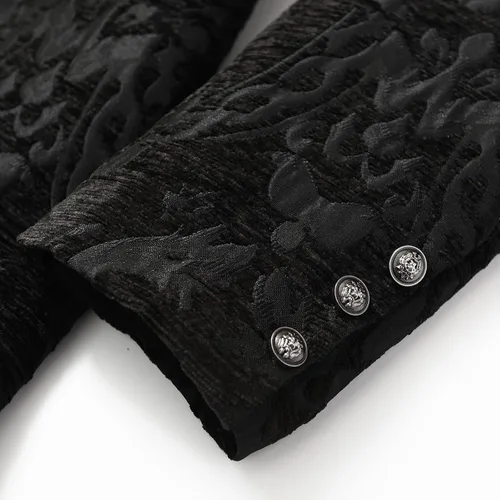 Vista 6 de Chaqueta steampunk vintage para hombre, disfraz gótico victoriano