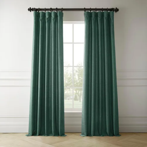 Vista 14 de HPD Half Price Drapes Cortinas italianas de lino sintético de 84 pulgadas de largo, cortinas de oscurecimiento para dormitorio y sala de estar, 50 x