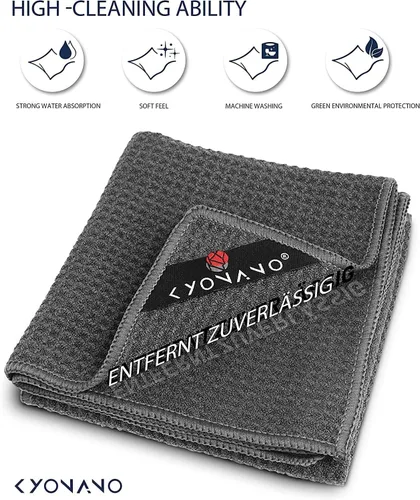 Vista 3 de KYONANO Espresso Accessories – Paquete de 4 toallas barista – Toalla de microfibra Barista (12 x 12 pulgadas) – Toallas de café para barra de café