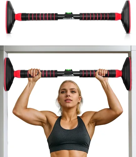 Vista 10 de Abahub Doorway Pull-Up Bar with Safety Lock, Home Use Heavy-Duty Door Frame Pull-Up Bar for Upper Body Workout, Adjustable Strength Training