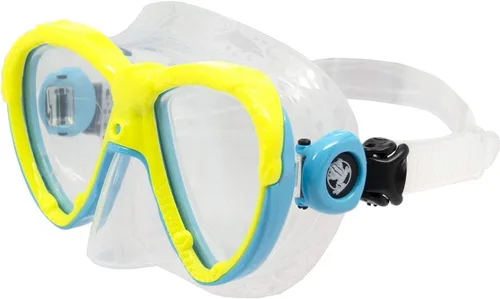 Vista 5 de AKONA Tobago - Máscara de buceo con falda de silicona transparente y lente templada única