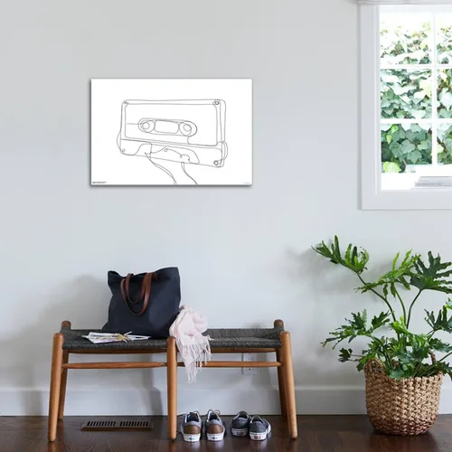 Vista 3 de Trends International LÍNEA Y Pincel - Póster de pared en lienzo de casete de línea continua
