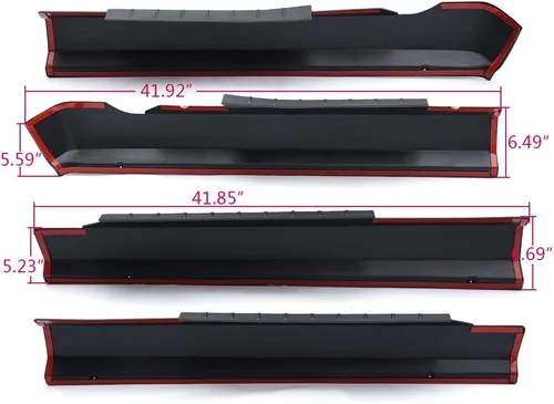 Vista 2 de CHEDA Trail Armor - Protector de cubierta de panel basculante compatible con 2009, 2010, 2011, 2012, 2013, 2014-2018, Dodge Ram 1500, 2500, 3500