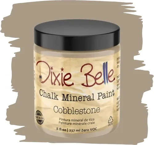 Vista 110 de Pintura para muebles con acabado de tiza Dixie Belle Paint Company - Amatista (4oz) - Pintura mineral de tiza chic púrpura profundo mate