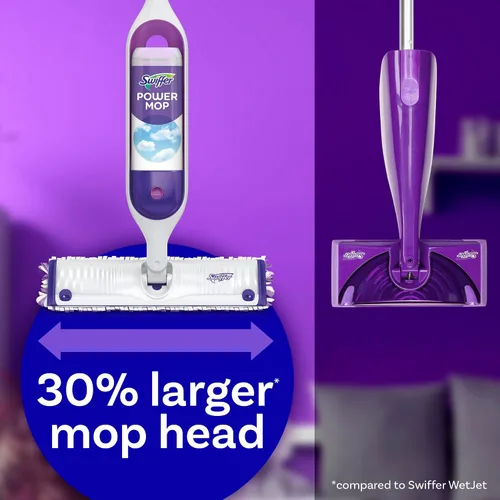 Vista 3 de Swiffer Kit de iniciación WetJet, morado/plateado